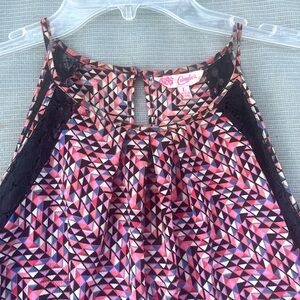 Candie’s strappy colorful top size Large